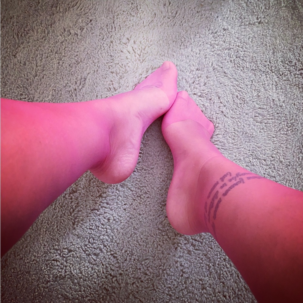 Pink Womans Pink Intimate Lingerie Thigh High Stockings